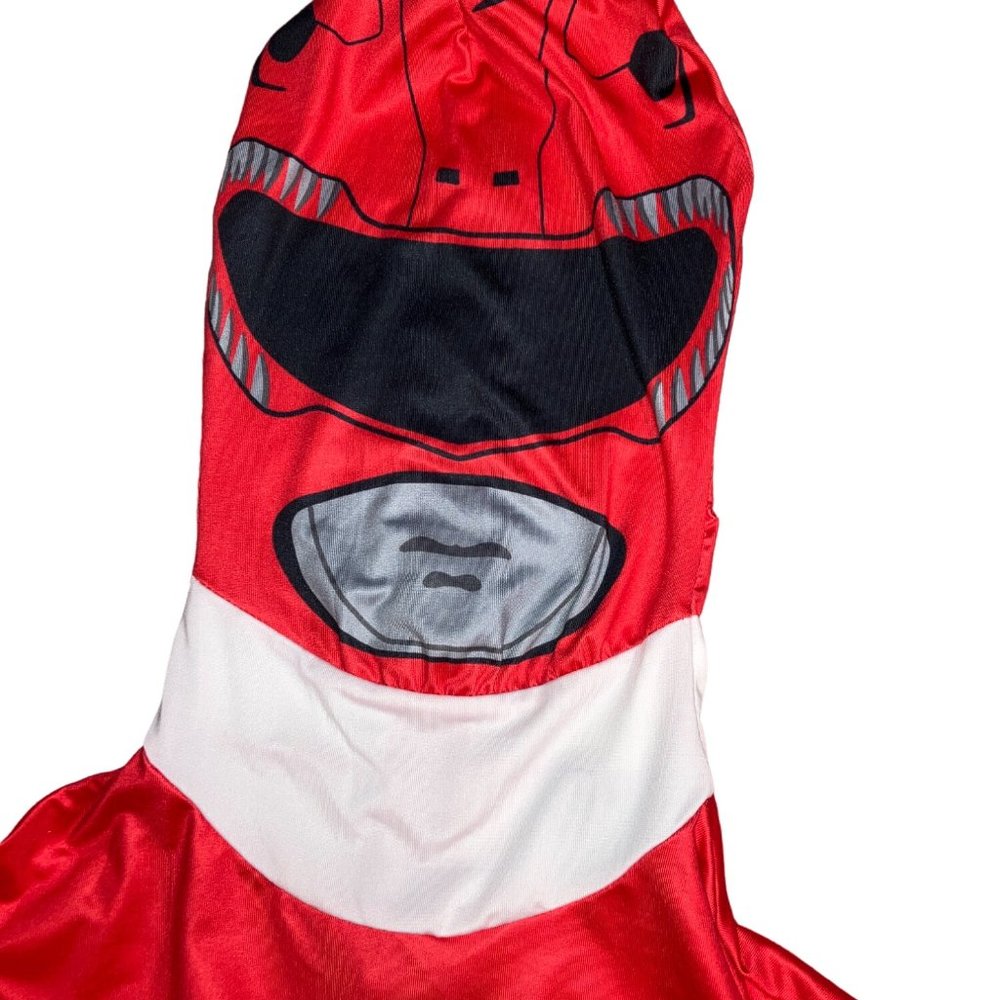 Adult Red Power Ranger Morphsuit Mens Superhero - Picture 10 of 13